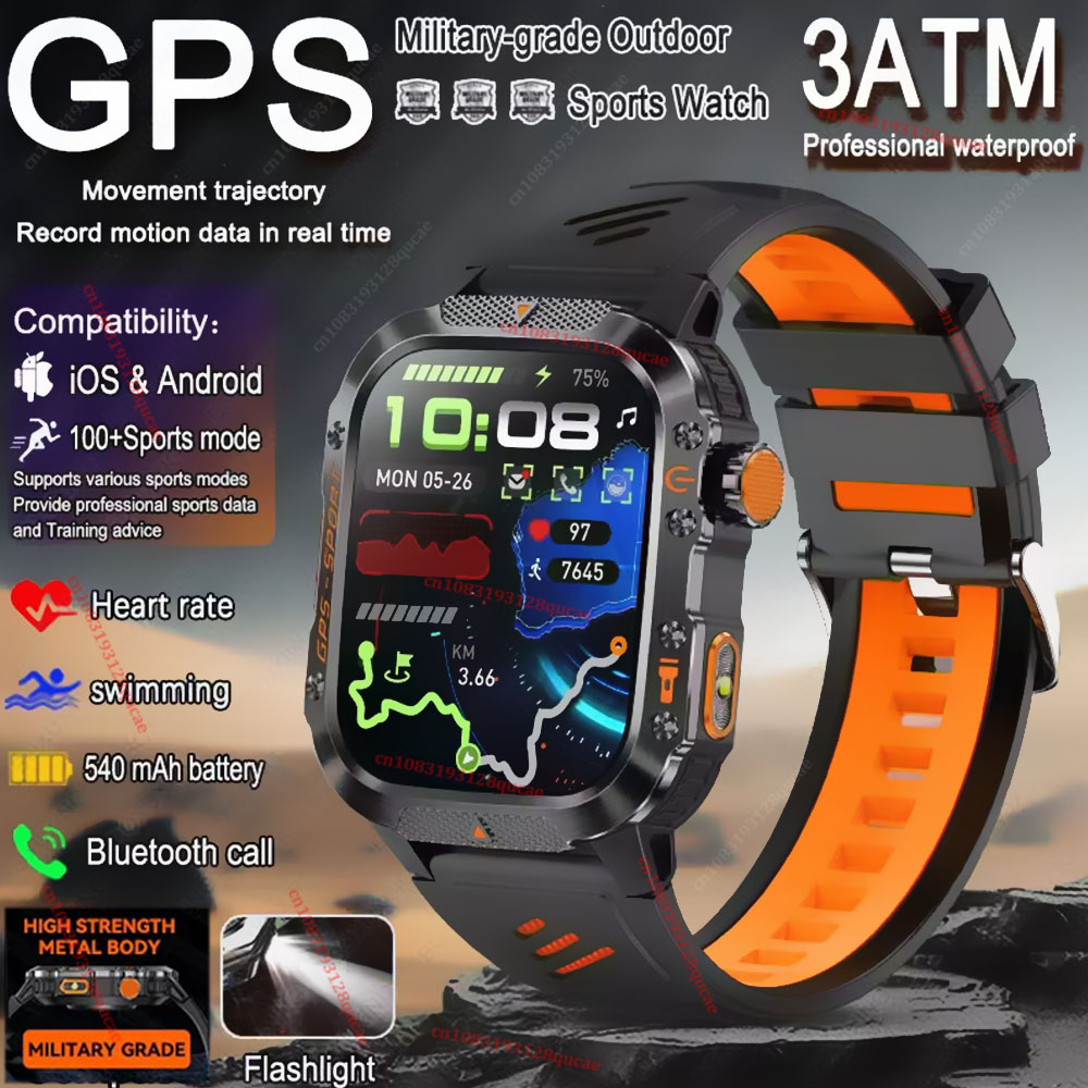 Smart Home Green - 2026 Militair Outdoor Smartwatch voor Heren