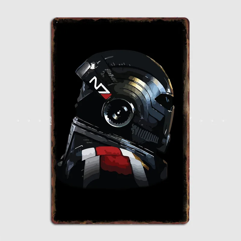 Smart Home Poster - Klassieke Retro N7 Commander Shepard Mass