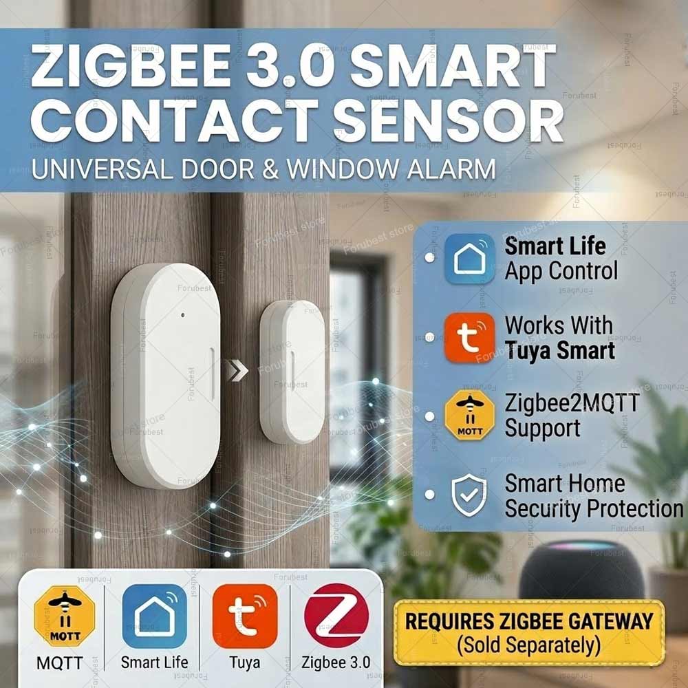 Smart Home Mqtt - Tuya Zigbee Deur Raam Sensor Inbraakalarmsensor