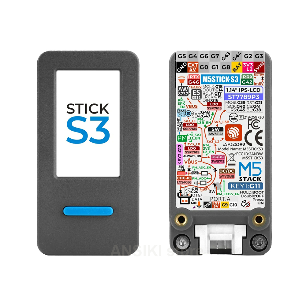 Smart Home Sistem - M5Stack M5StickS3 ESP32-S3 IoT-ontwikkelkit Draagbaar met