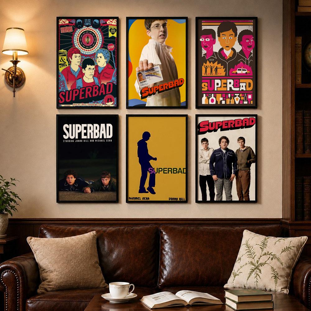 Smart Home Poster - Smart Movie S-SuperbadS Poster Zelfklevende kunstposter