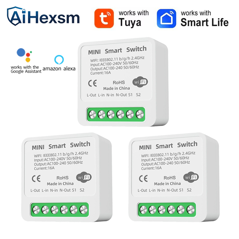 Smart Home Energy - 16A Tuya WiFi Smart Switch 2-wegbediening