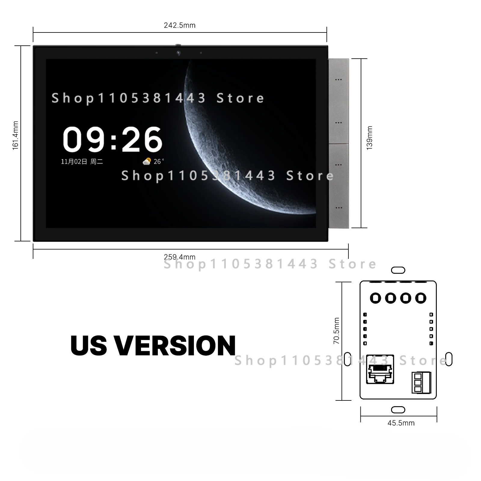 Smart Home Control Panel - Huisautomatisering 2026 Moes Tuya 10.1 Inch