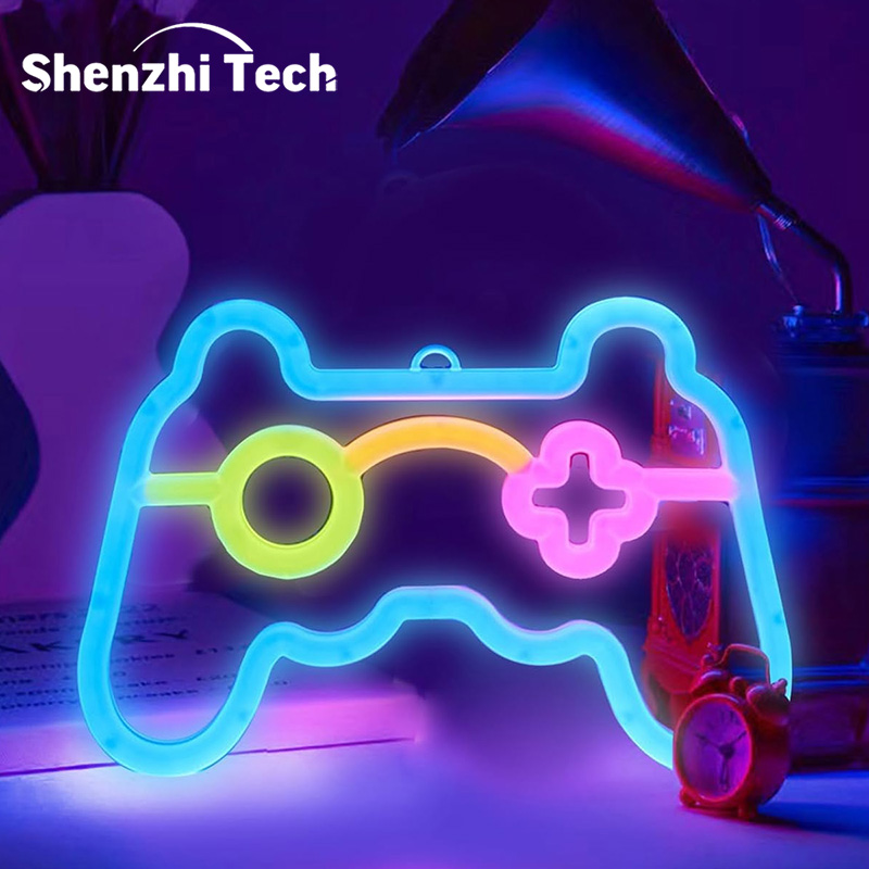 Smart Home Poster - LED Game Controller Neon Sign, onbreekbaar