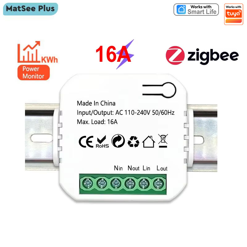 Smart Home Simple - Tuya Smart ZigBee Elektriciteitsmeter KWh Timer