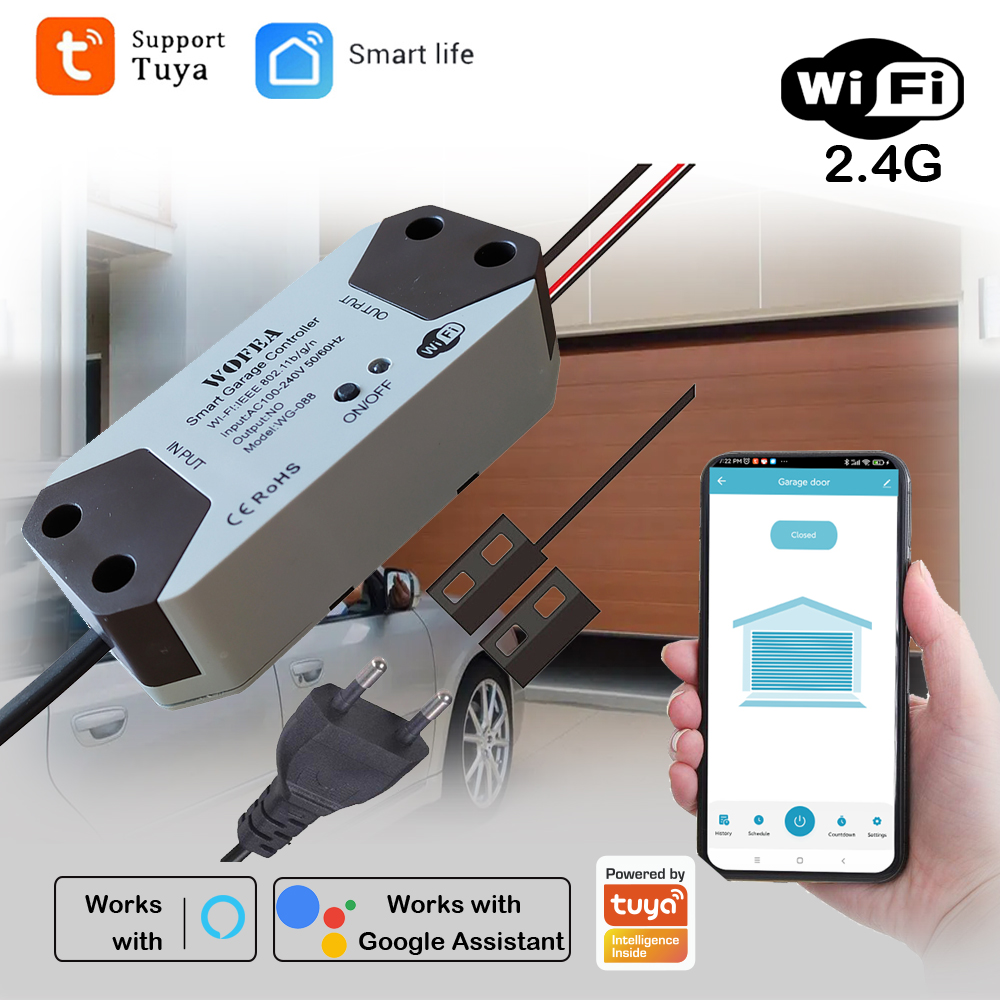 Smart Home Appliances - Smart Garage Door Opener Controller, EU-stekker,