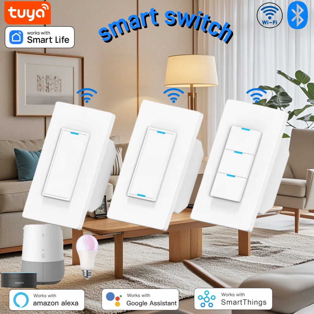 Smart Home Sistem - Tuya US-Spec slimme schakelaar met knop,