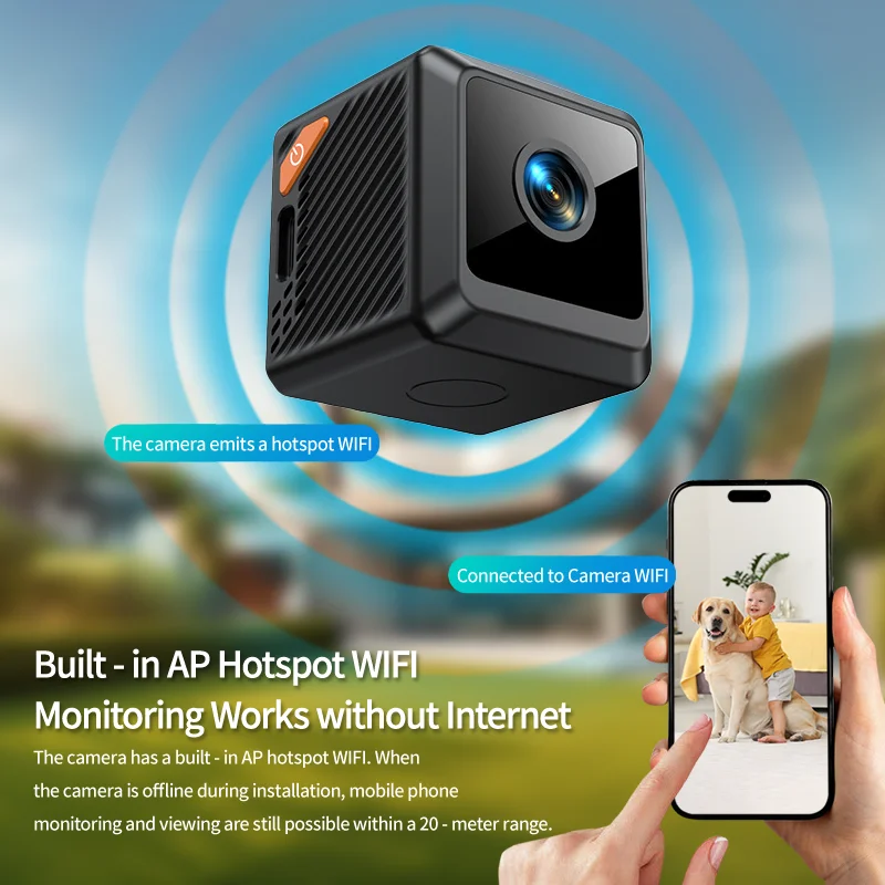 Smart Home Outdoor Camera - W02 1080P mini-beveiliging thuis nachtzichtbewaking Outdoor