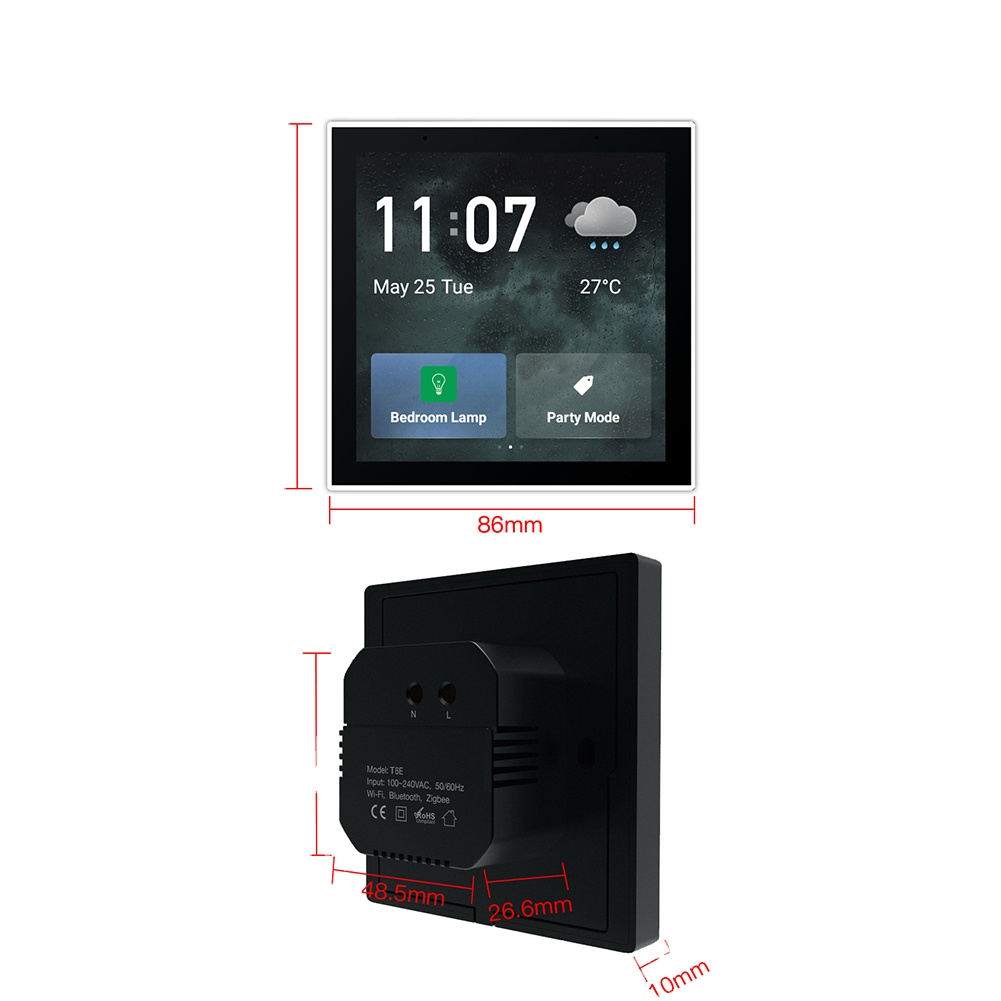 Smart Home Touchscreen Control Panel - HDL Touchscreen Bedienpaneel Smart Home Systeem