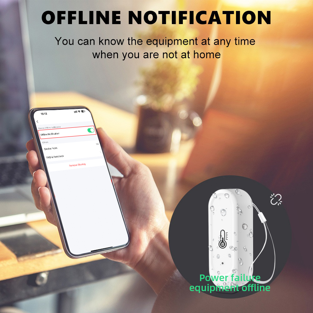 Smart Home Sistem - Waterdichte temperatuur- en vochtigheidssensoren IP65 Outdoor/Indoor
