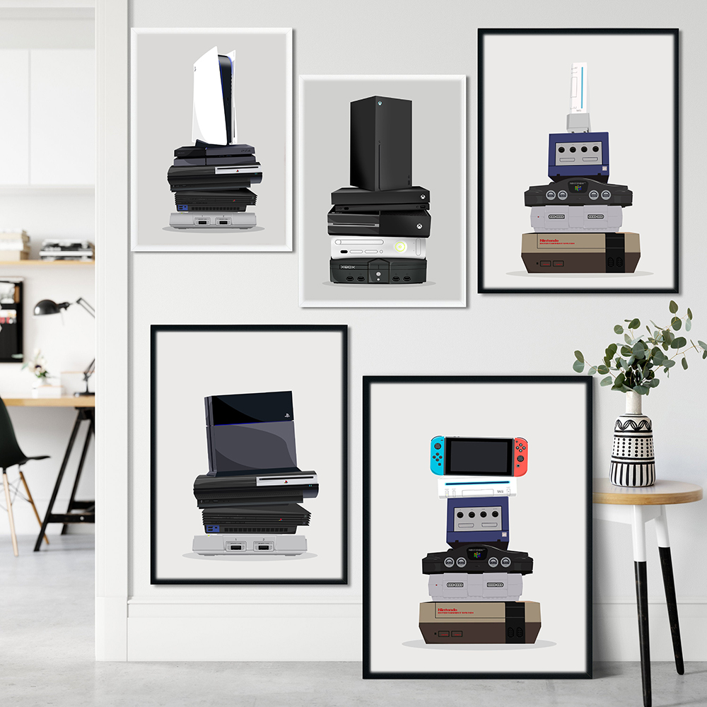 Gaming Print Retro Wall Art Ca - Smart Home Poster recensie en prijs