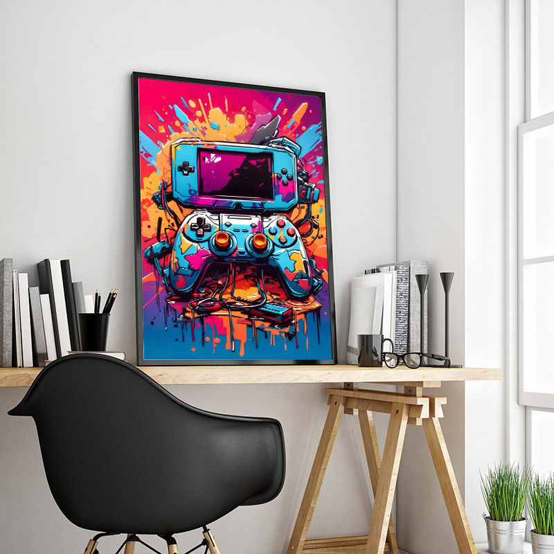 Graffiti Kleurrijke Game Contr - Smart Home Poster recensie en prijs