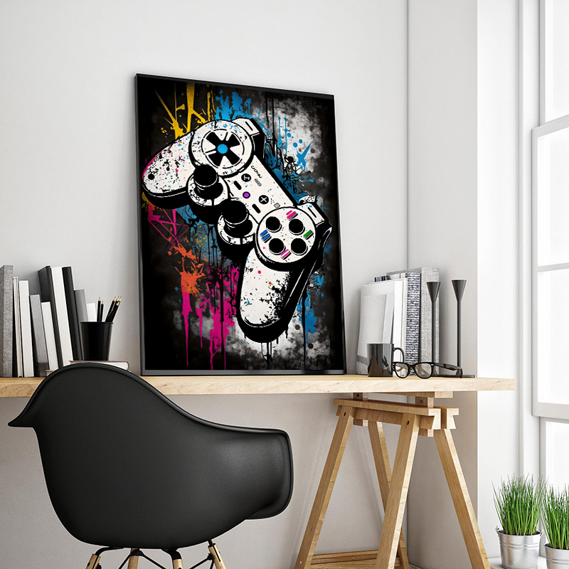 Graffiti Kleurrijke Game Contr - Smart Home Poster recensie en prijs
