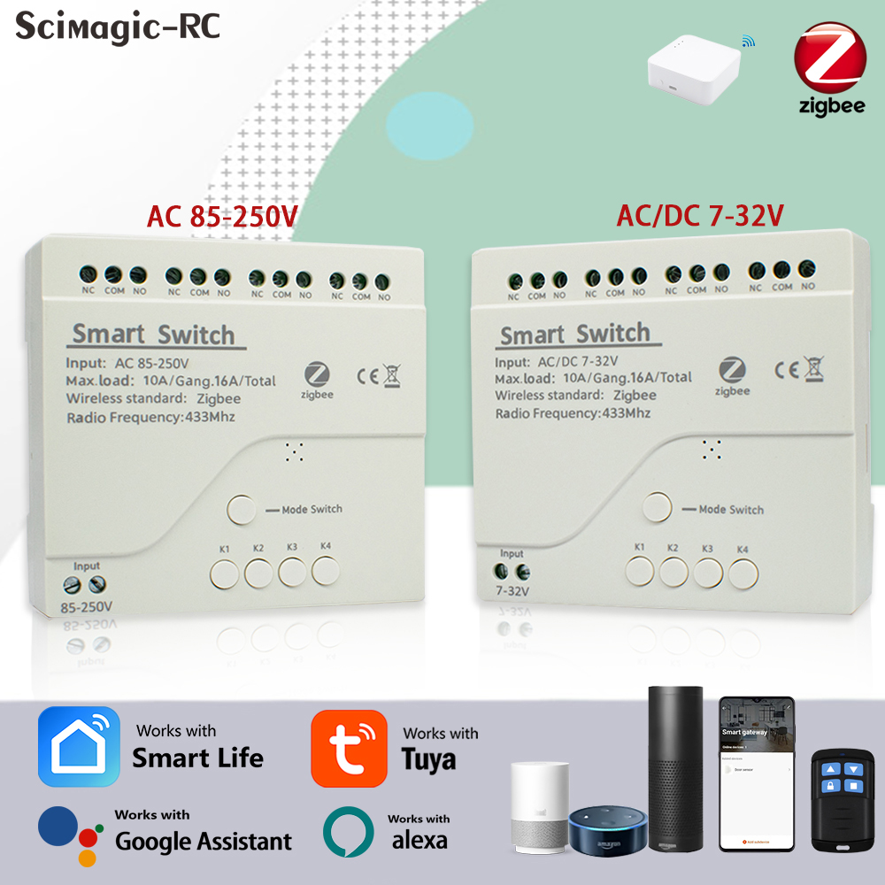 4CH Zigbee Tuya Smart Home Rel - Smart Home Zigbee recensie en prijs