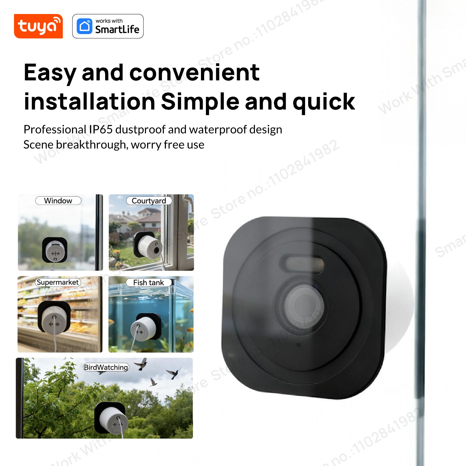 3MP 2K Tuya-raamcamera, 2,4 GH - Smart Home Outdoor Camera recensie en prijs