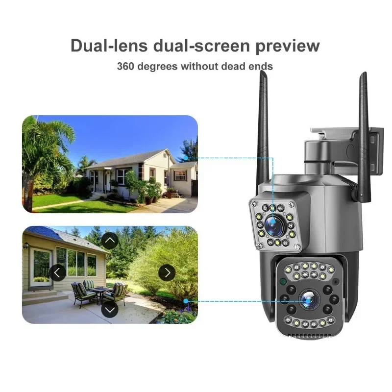 8MP WIFI IP-camera 4K PTZ Dual - Smart Home Outdoor Camera recensie en prijs