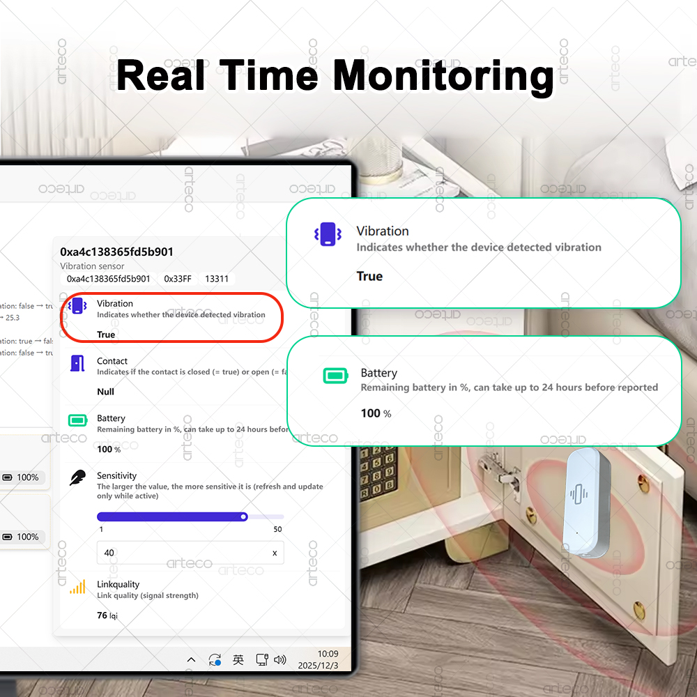 Smart ZigBee 3.0 Trillingssens - Smart Home Sistem recensie en prijs