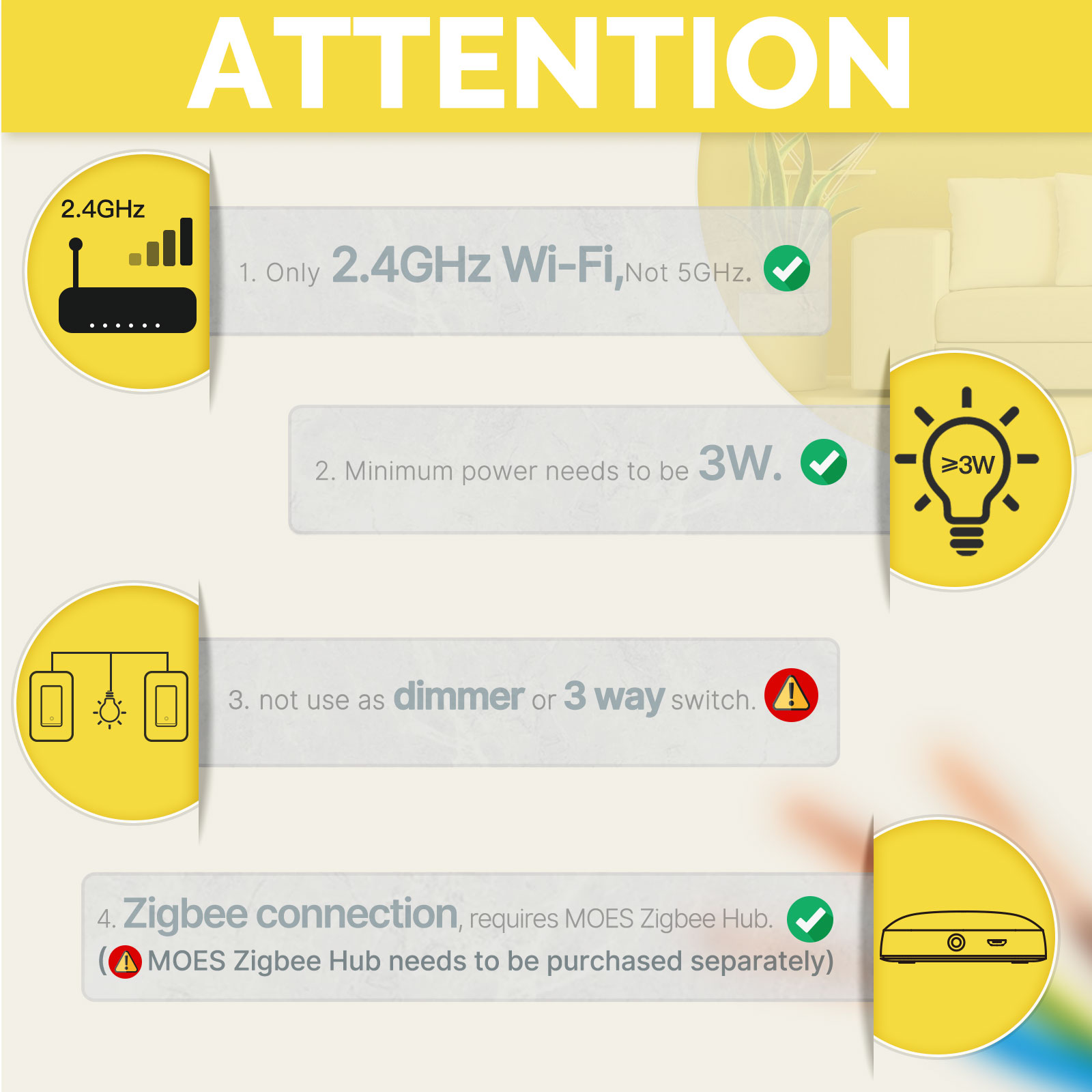 MOES US Standaard Zigbee Slimm - Smart Home Sistem recensie en prijs