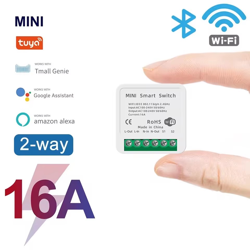 16A Tuya WiFi Smart Switch 2-w - Smart Home Energy recensie en prijs