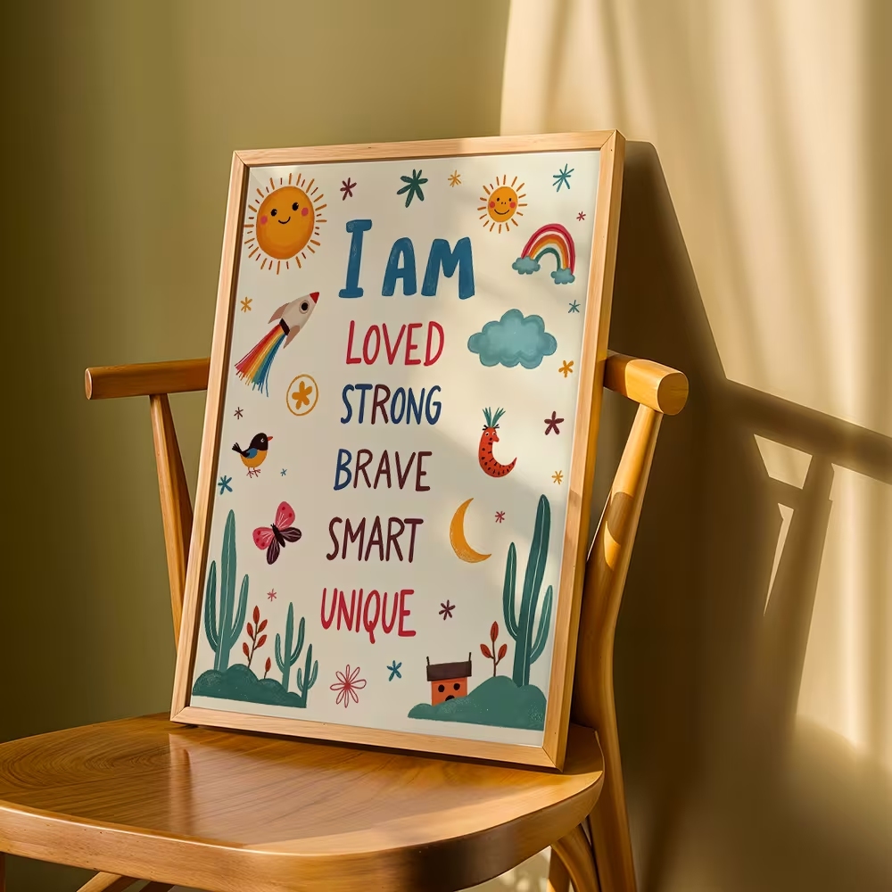 Kleurrijke 'Ik ben geliefd, st - Smart Home Poster recensie en prijs