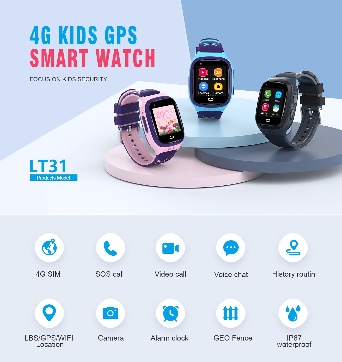 4G Kids Smartwatch SOS Waterdi - Smart Home Green recensie en prijs