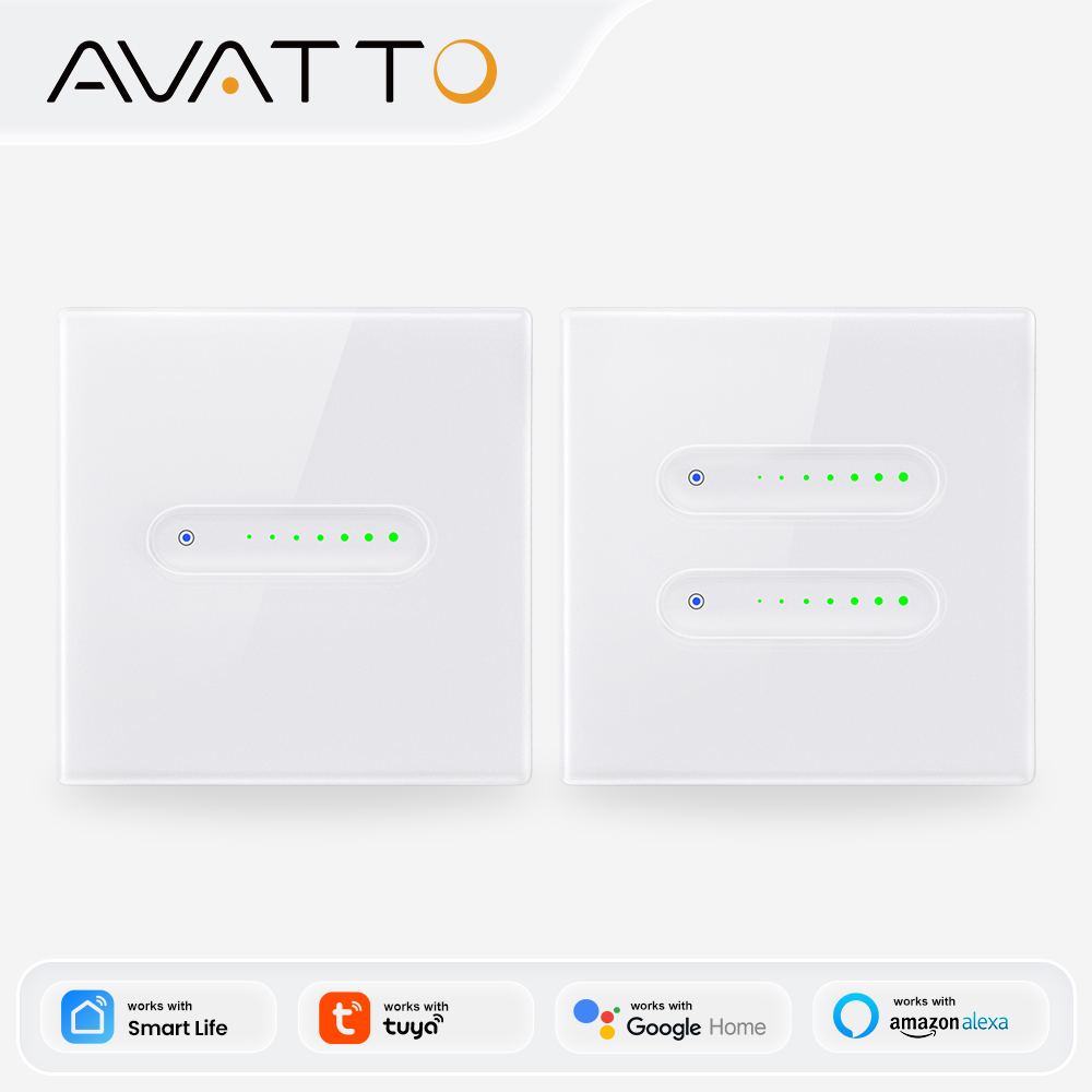 AVATTO WiFi 1/2 Gang Smart Dim - Smart Home Touchscreen Control Panel recensie en prijs