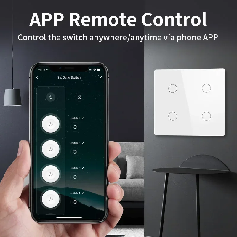 Tnce Tuya Wifi Brazilië 4X4 Wi - Smart Home Touchscreen Control Panel recensie en prijs