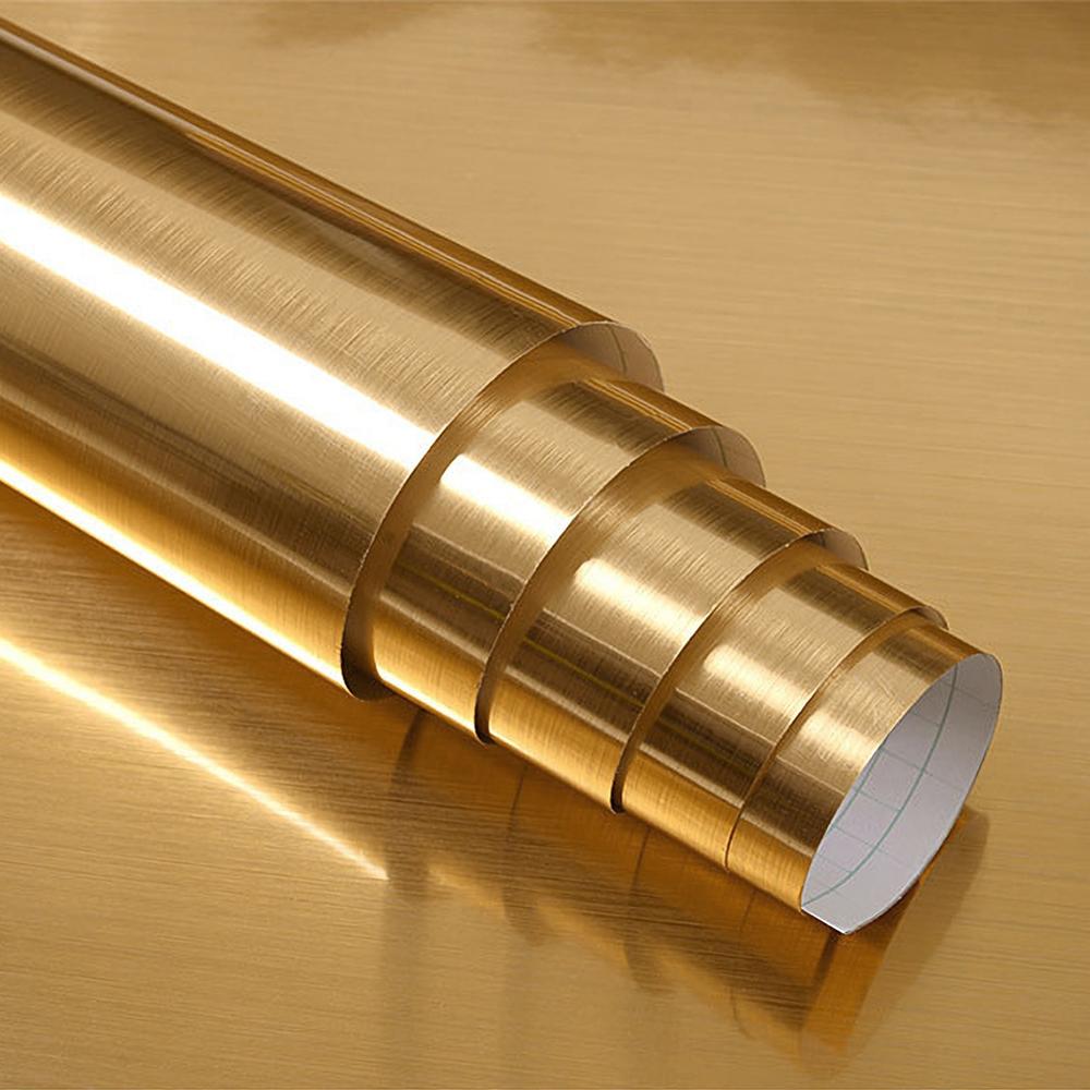 PVC Metaal Geborsteld Goud Zil - Smart Home Film recensie en prijs