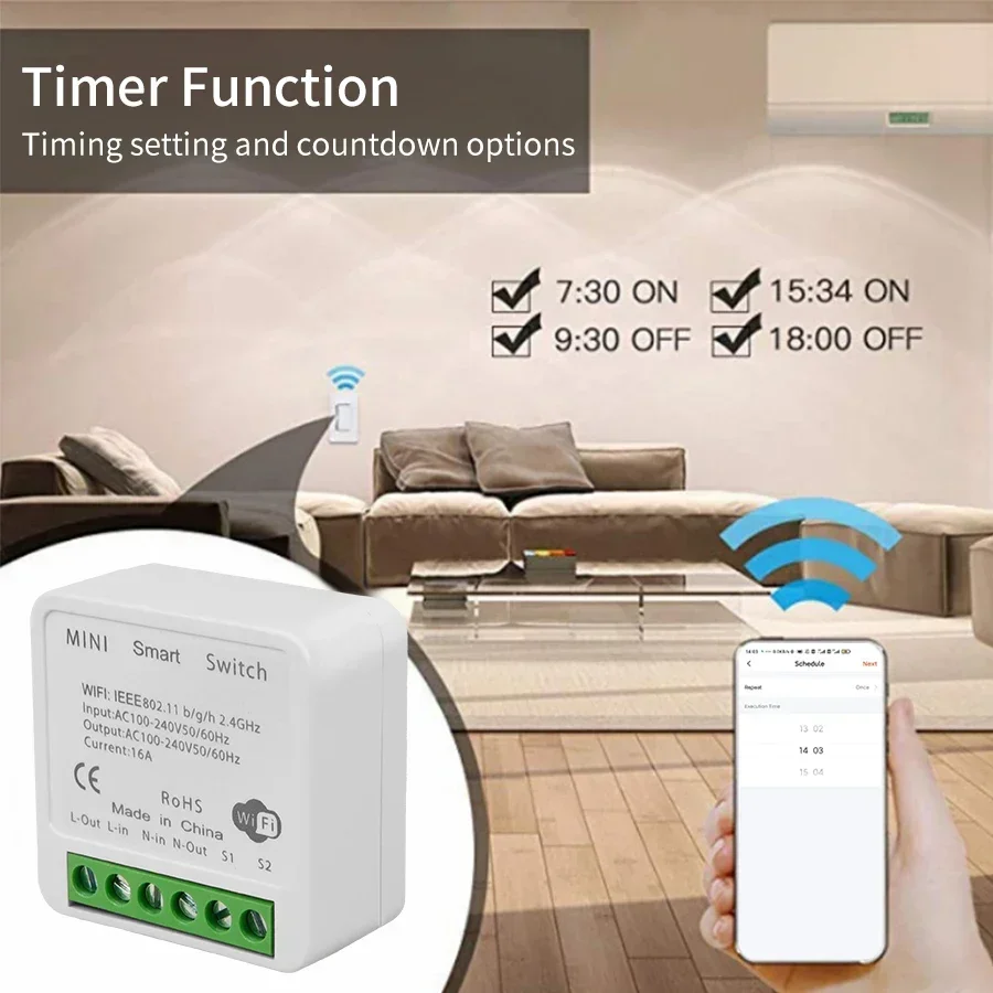 16A 20A Tuya Smart WiFi Schake - Smart Home Google recensie en prijs