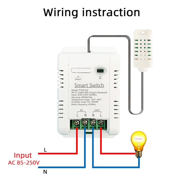 Werk met Tuya 16A 3000W WiFi-t - Smart Home Energy recensie en prijs