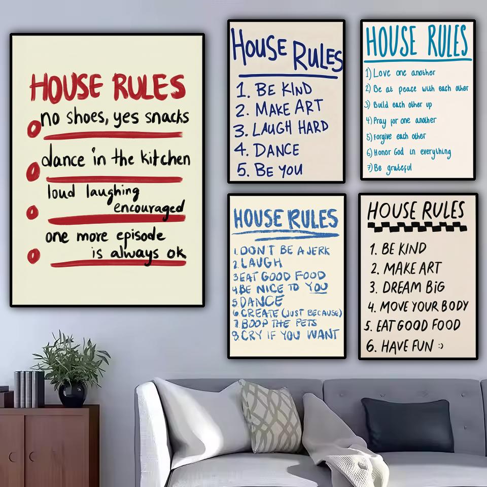 huisregels Poster Moderne en e - Smart Home Poster recensie en prijs