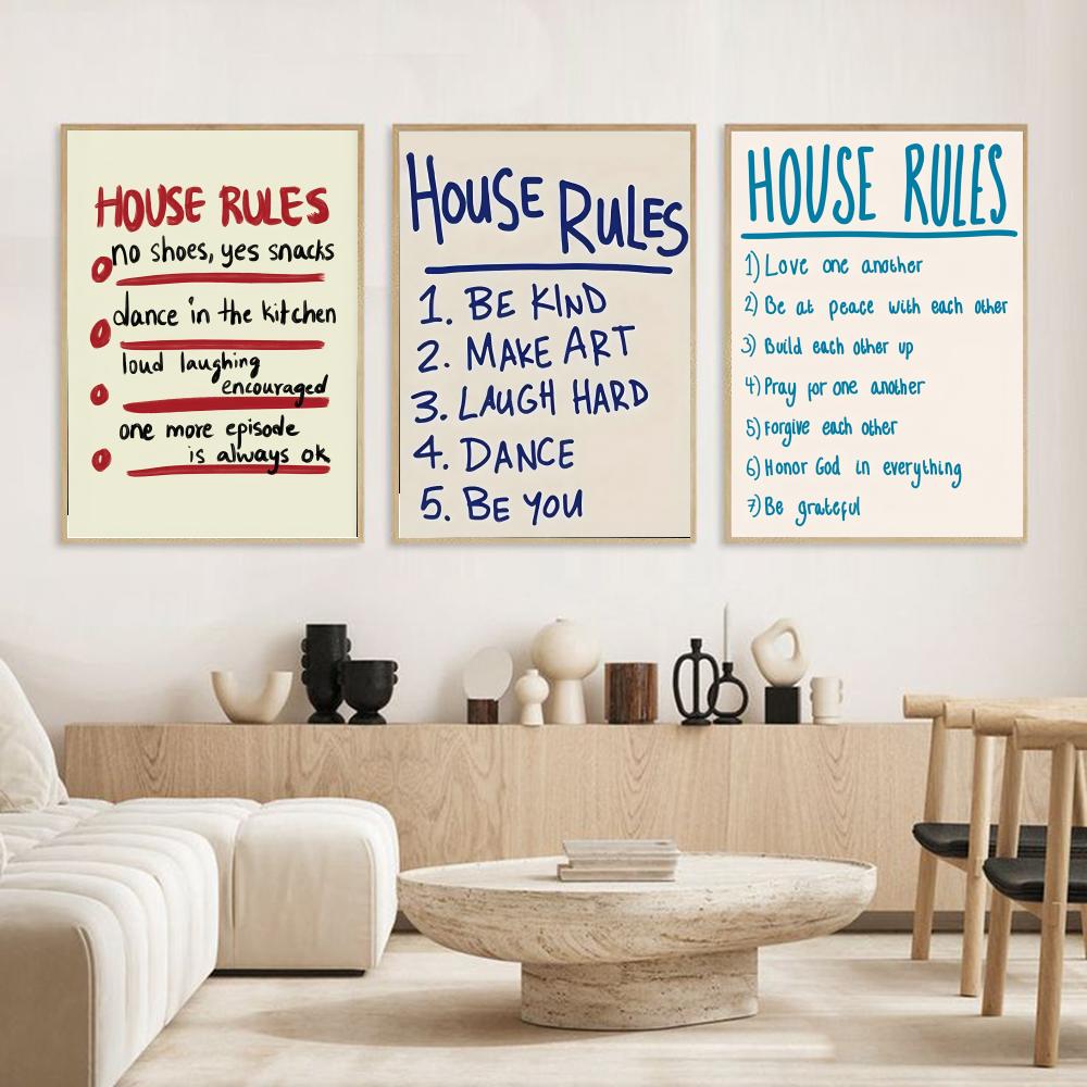 huisregels Poster Moderne en e - Smart Home Poster recensie en prijs