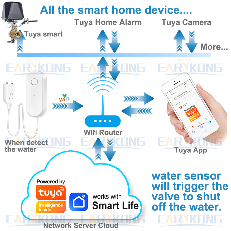 Tuya WiFi Smart Waterleksensor - Smart Home Green recensie en prijs