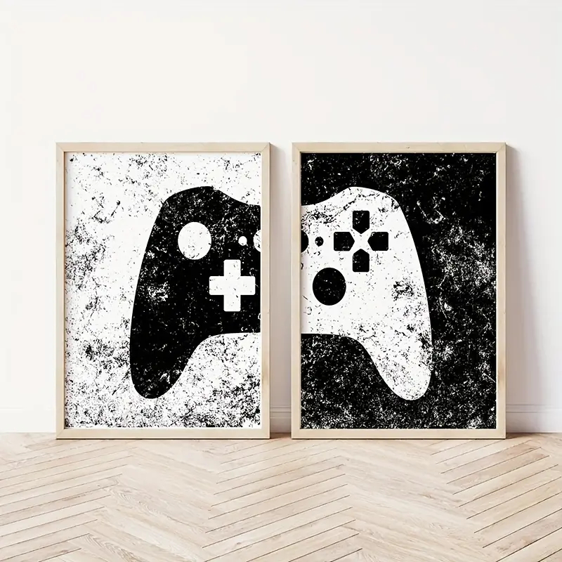 Zwart-wit Game Controller Prin - Smart Home Poster recensie en prijs