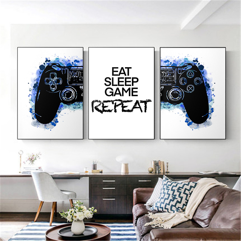 Zwart-wit Game Controller Prin - Smart Home Poster recensie en prijs