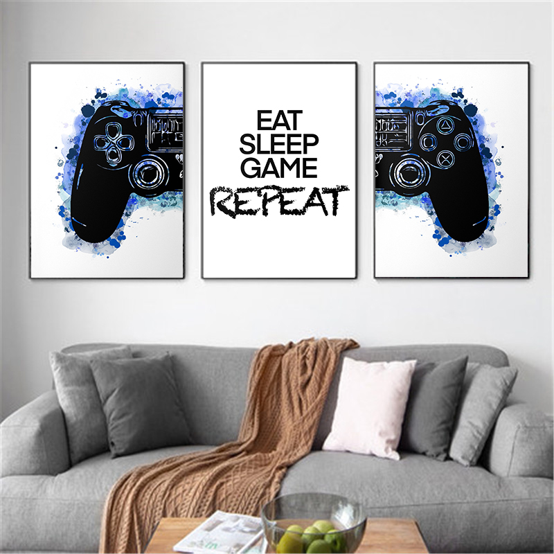 Zwart-wit Game Controller Prin - Smart Home Poster recensie en prijs